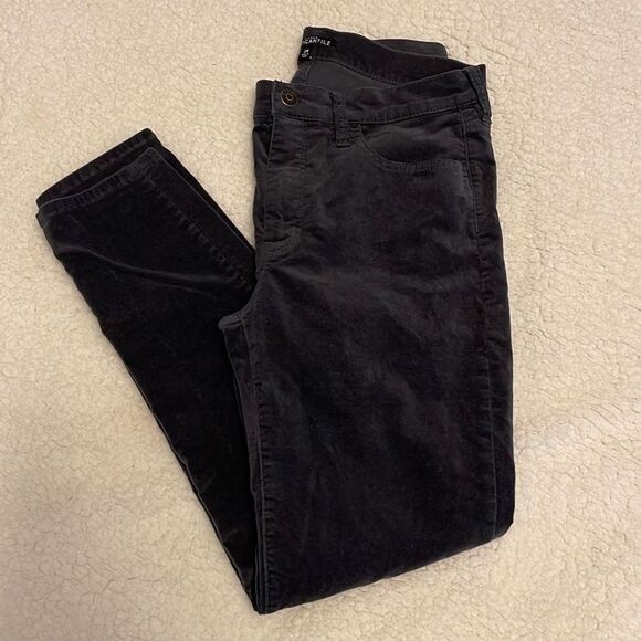 J.Crew Mercantile Women’s Skinny Pants Velvet 5 Pocket Mid Rise Gray Size 29 - Picture 8 of 9